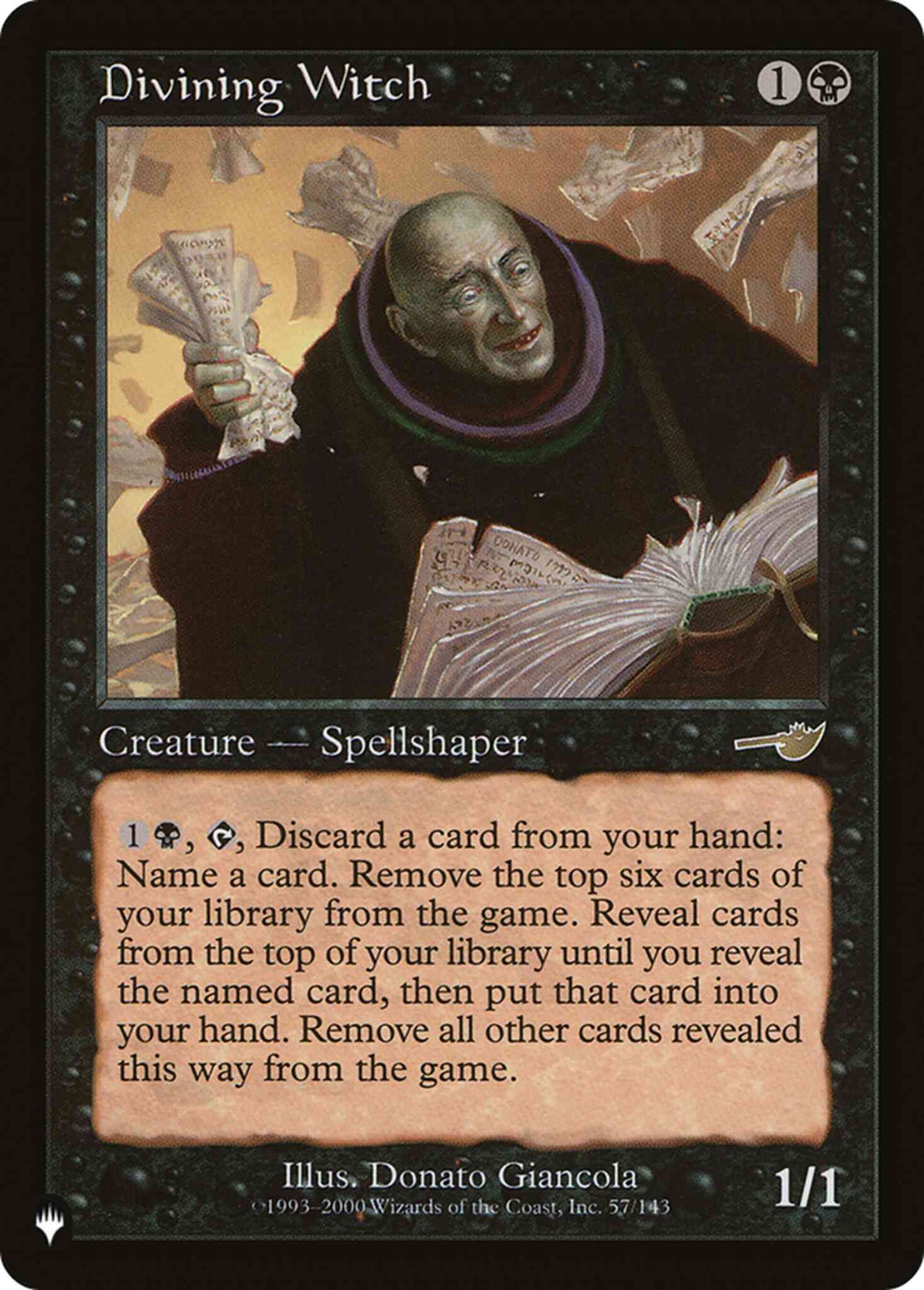 Divining Witch [NEM-57] [The List] [Non-Foil]