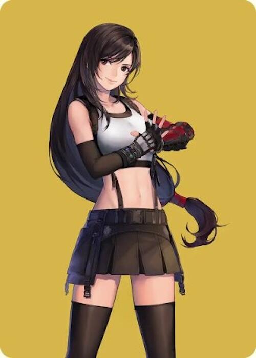52/53 - Tifa, Martial Artist Art Card [FINAL FANTASY: Art Series] [Non-Stamped]