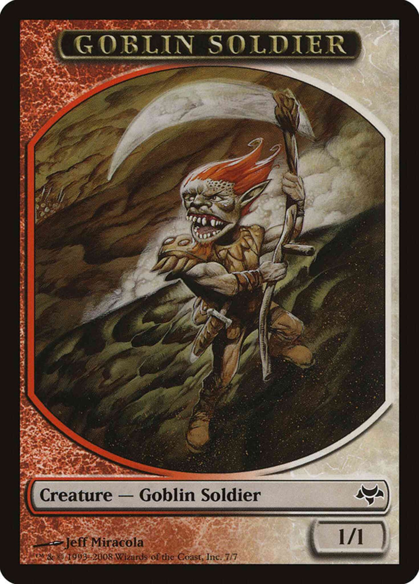 Goblin Soldier Token [07] [Eventide Tokens] [Non-Foil]