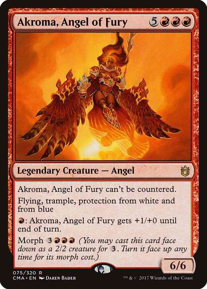Akroma, Angel of Fury [75] [Commander Anthology] [Non-Foil]