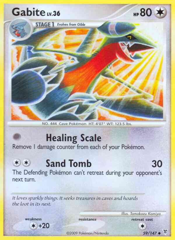 Gabite - 59/147 - Uncommon [pl3-59] [Reverse Holo]