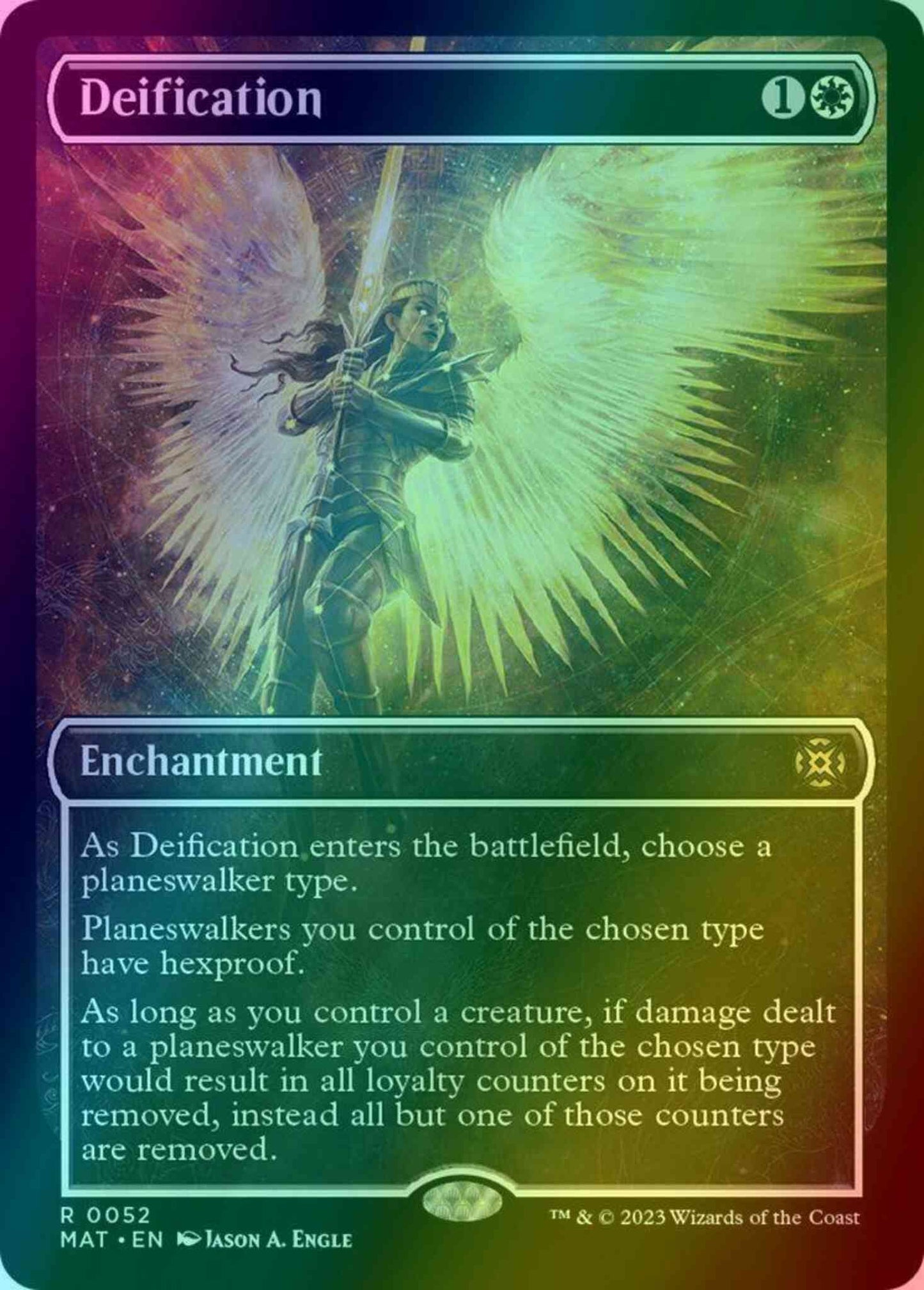 Deification [52] [Planar Showcase] [March of the Machine: The Aftermath] [Foil]