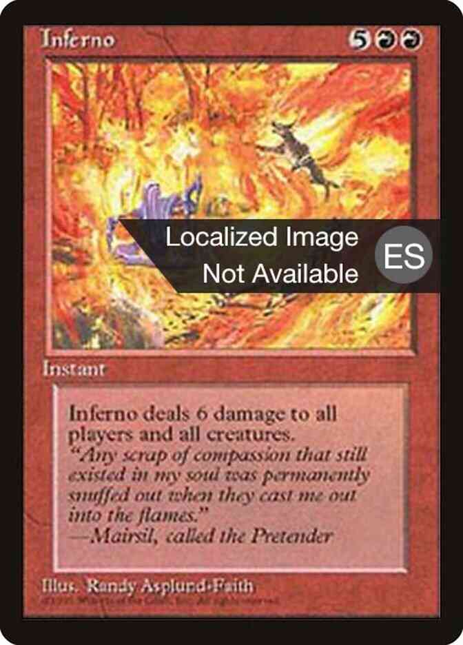 Inferno - Japanese [205] [Fourth Edition Black Border: Japanese] [Non-Foil]