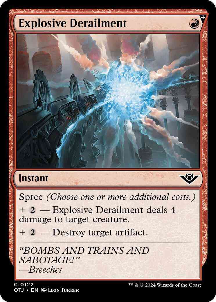 Explosive Derailment [122] [Outlaws of Thunder Junction] [Non-Foil]