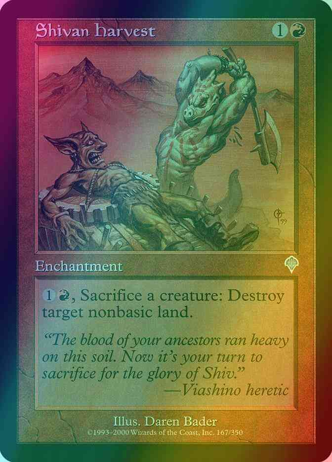 Shivan Harvest [167] [Invasion] [Foil]