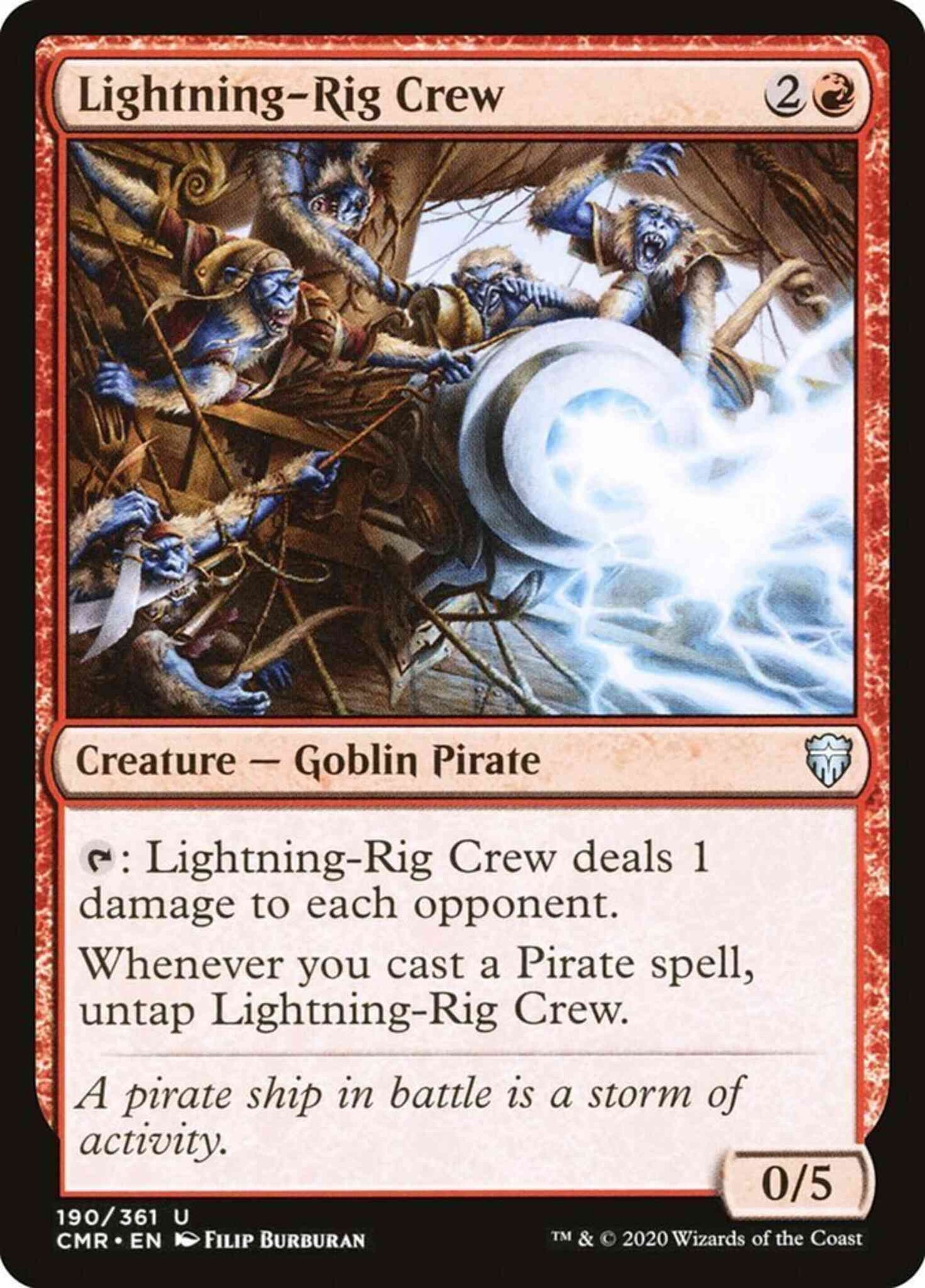 Lightning-Rig Crew [190] [Commander Legends] [Non-Foil]