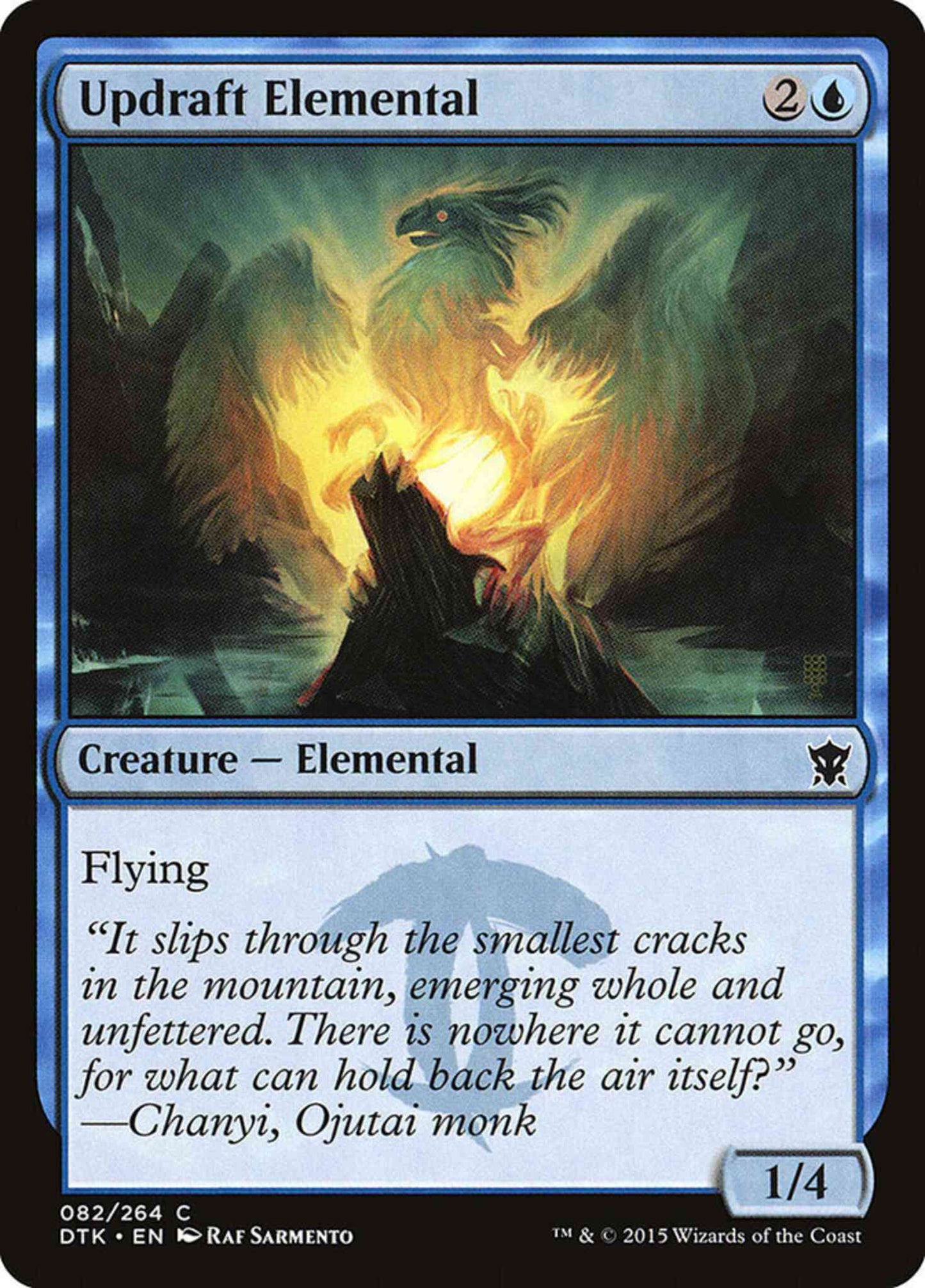 Updraft Elemental [82] [Dragons Of Tarkir] [Non-Foil]