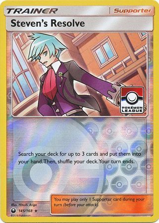 Steven's Resolve - 145/168 - League Promo [Reverse Holo]