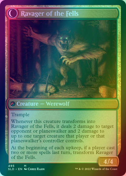Huntmaster of the Fells // Ravager of the Fells [0495] [Chris Rahn] [Secret Lair Drop] [Foil]