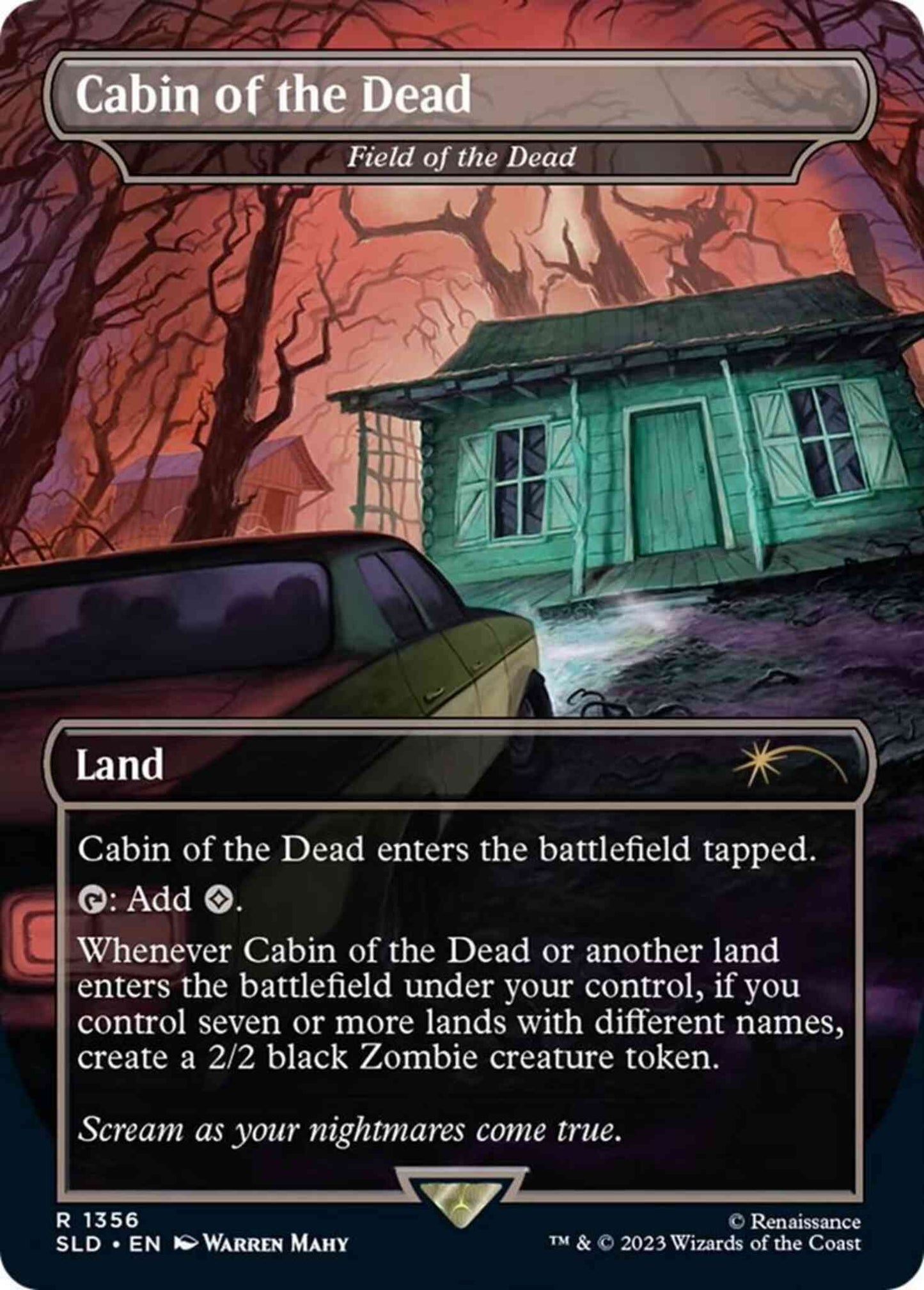 Cabin of the Dead - Field of the Dead [1356] [Borderless] [Evil Dead] [Secret Lair Drop] [Non-Foil]
