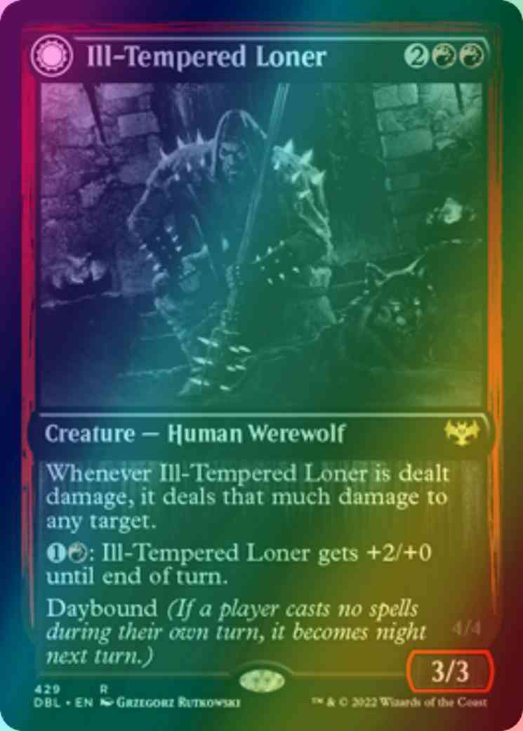 Ill-Tempered Loner // Howlpack Avenger [429] [Innistrad: Double Feature] [Foil]