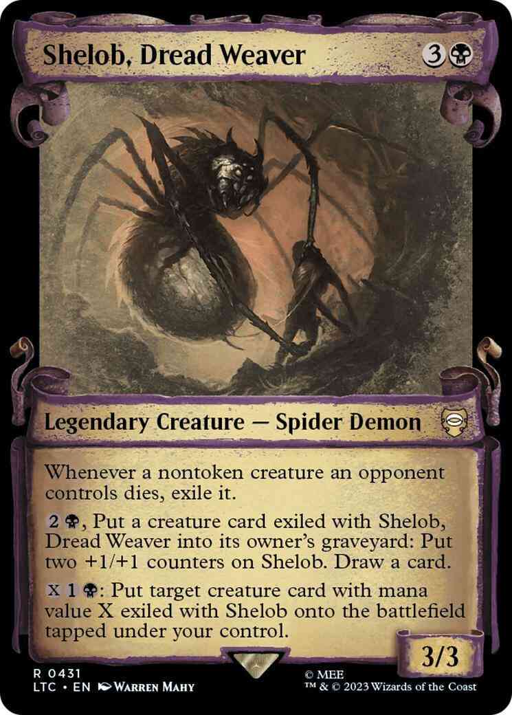 Shelob, Dread Weaver [431] [Scrolls Showcase] [The Lord of the Rings: Tales of Middle-earth: Commander] [Non-Foil]