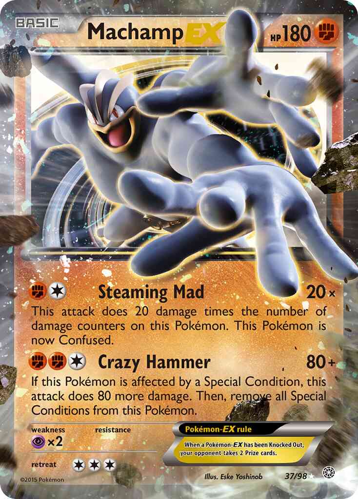 Machamp-EX - 37/98 - Rare Holo EX [xy7-37] [Ultra]