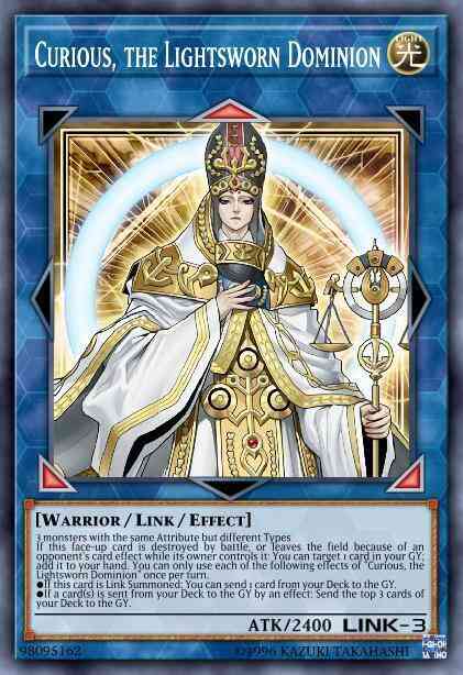 Curious, the Lightsworn Dominion - EXFO-EN091 - Super Rare - Unlimited