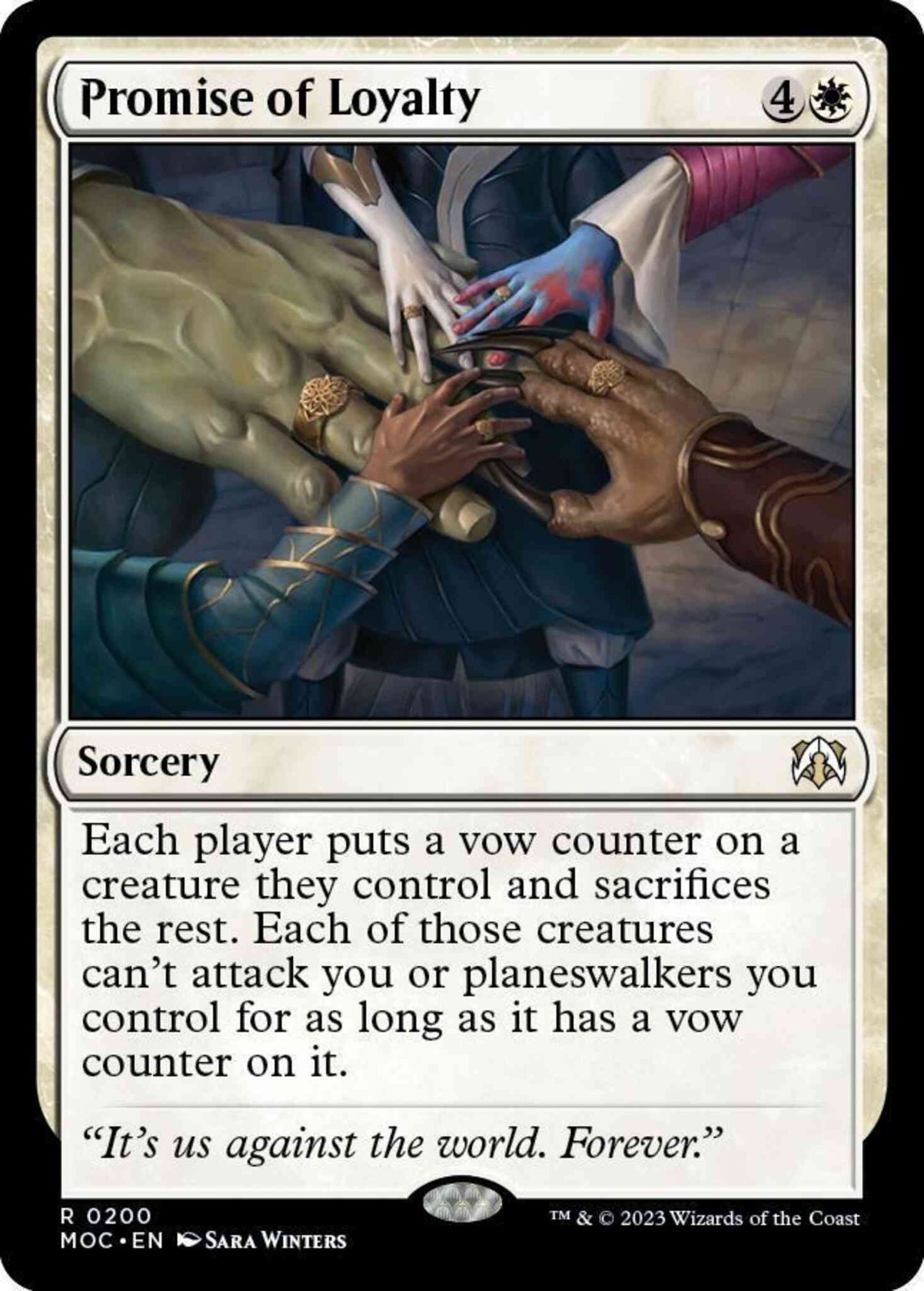 Promise of Loyalty [200] [March of the Machine: Commander] [Non-Foil]