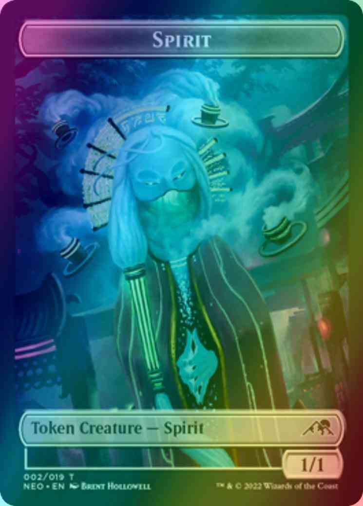 Spirit Token (02) // Spirit Token (11) [Kamigawa: Neon Dynasty: Tokens] [Foil]