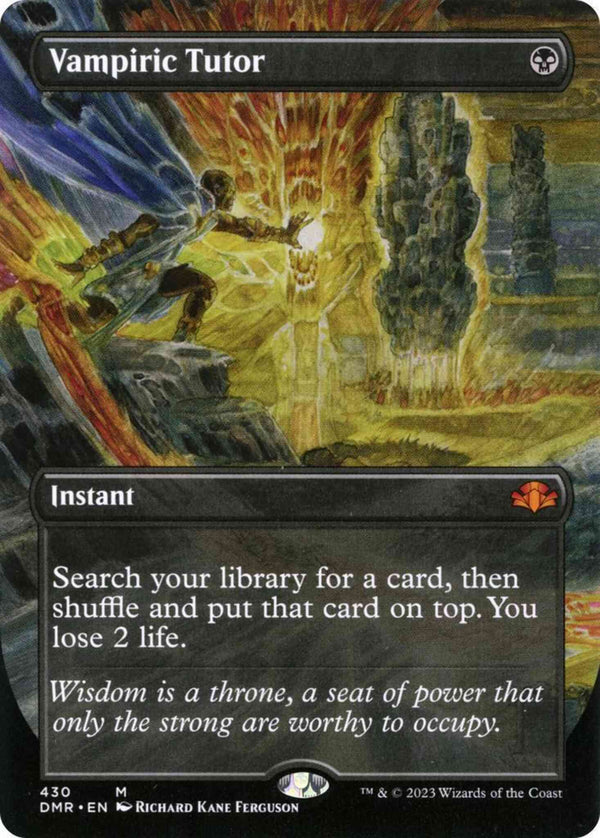 Vampiric Tutor [430] [Borderless] [Dominaria Remastered] [Non-Foil]