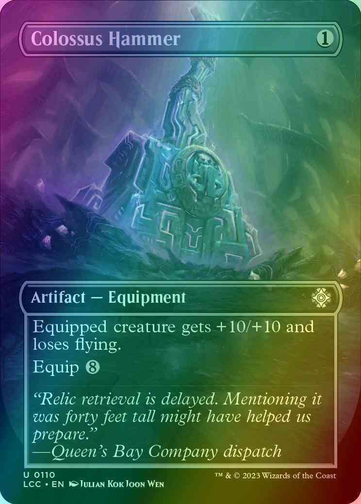 Colossus Hammer [110] [Borderless] [The Lost Caverns of Ixalan: Commander] [Foil]