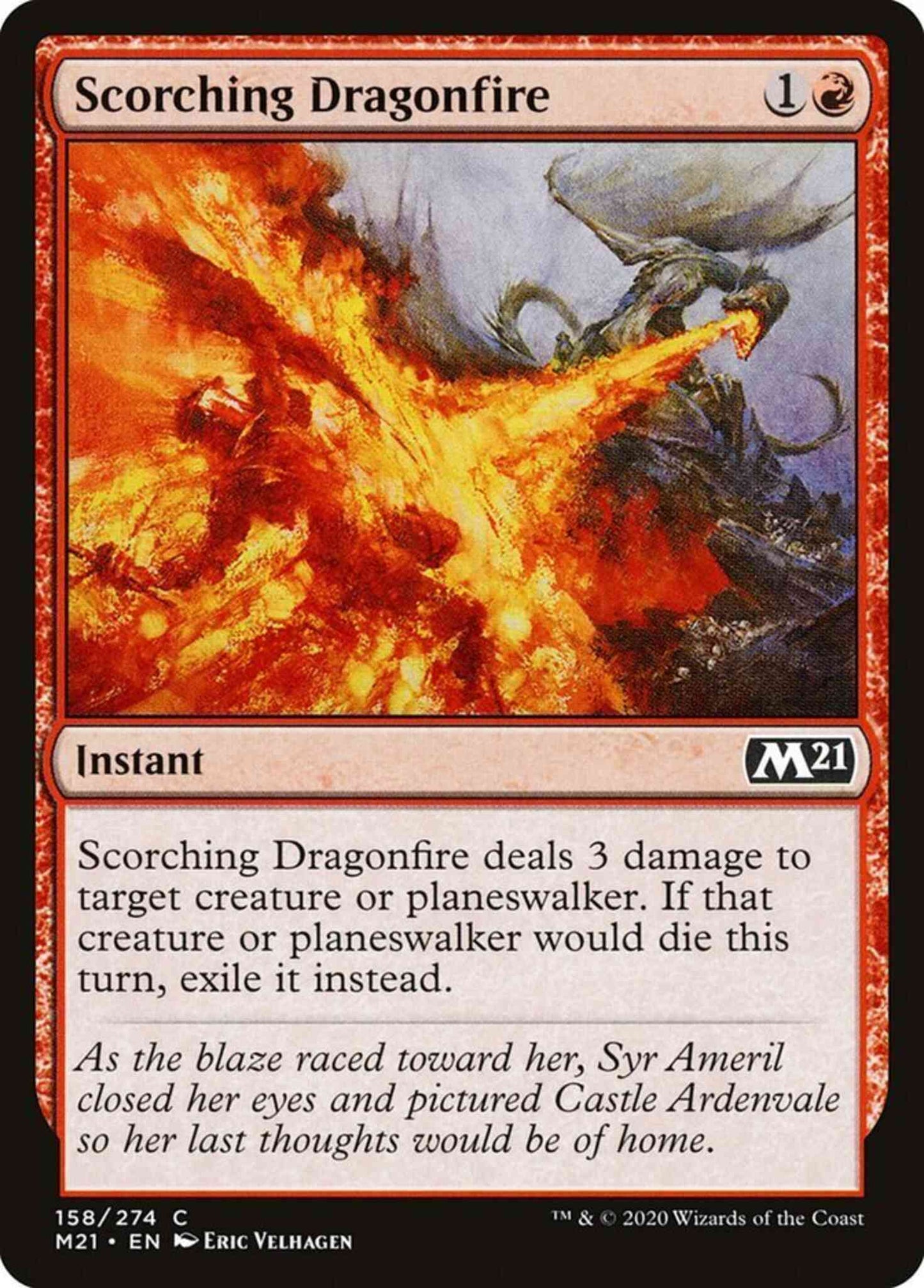Scorching Dragonfire [158] [Core Set 2021] [Non-Foil]