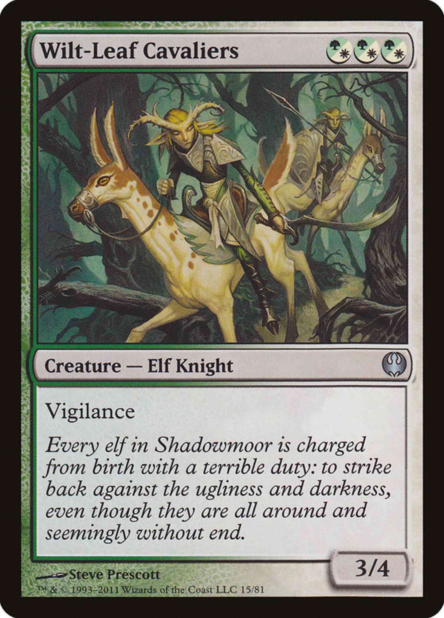 Wilt-Leaf Cavaliers [15] [Duel Decks: Knights vs. Dragons] [Non-Foil]