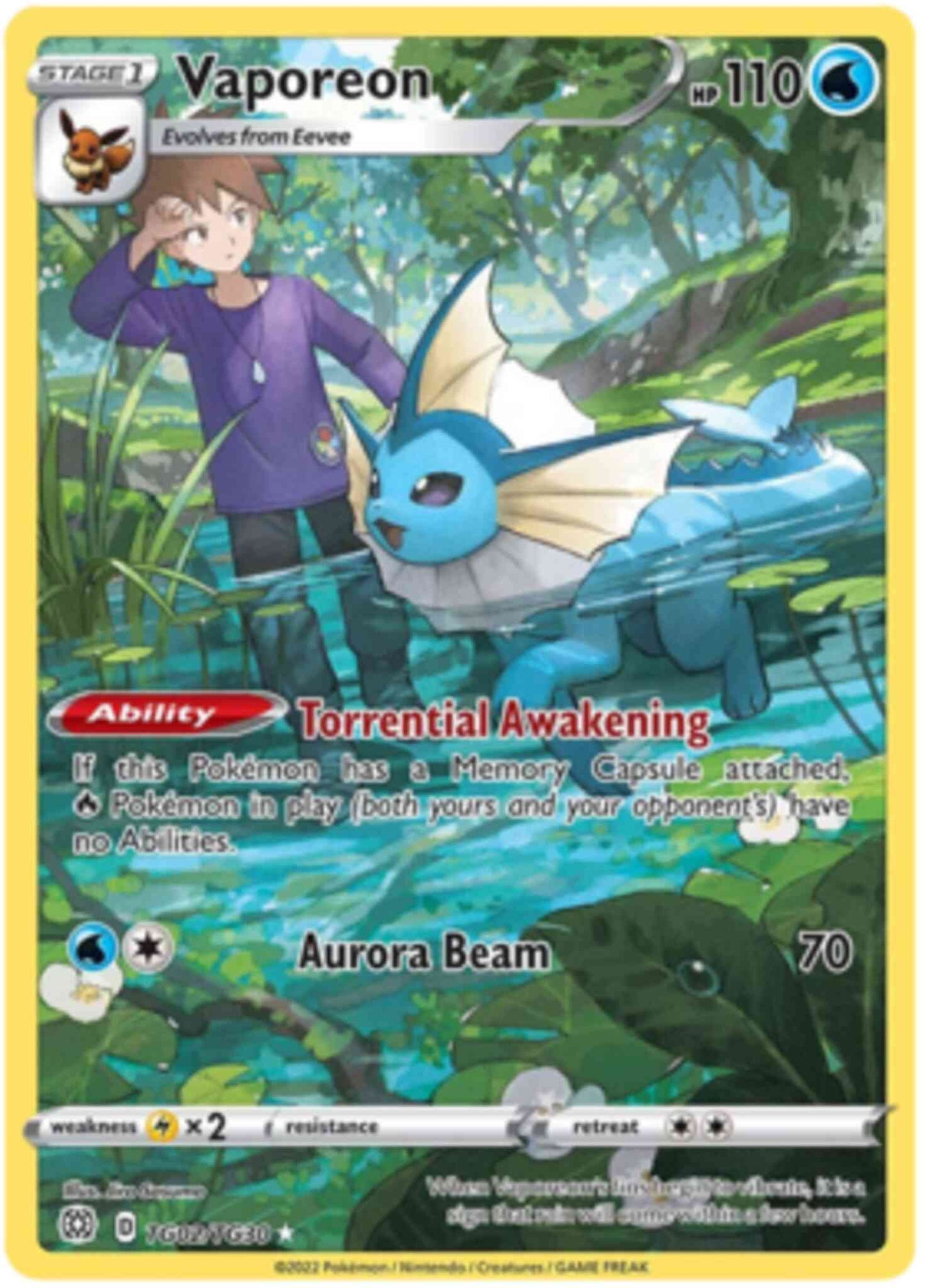 Vaporeon - TG02/TG30 - Rare Ultra [SWSH9-TG02] [Ultra]