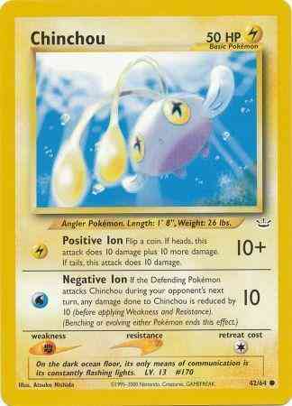 Chinchou - 42/64 - Common - Unlimited [neo3U-42] [Non-Holo]