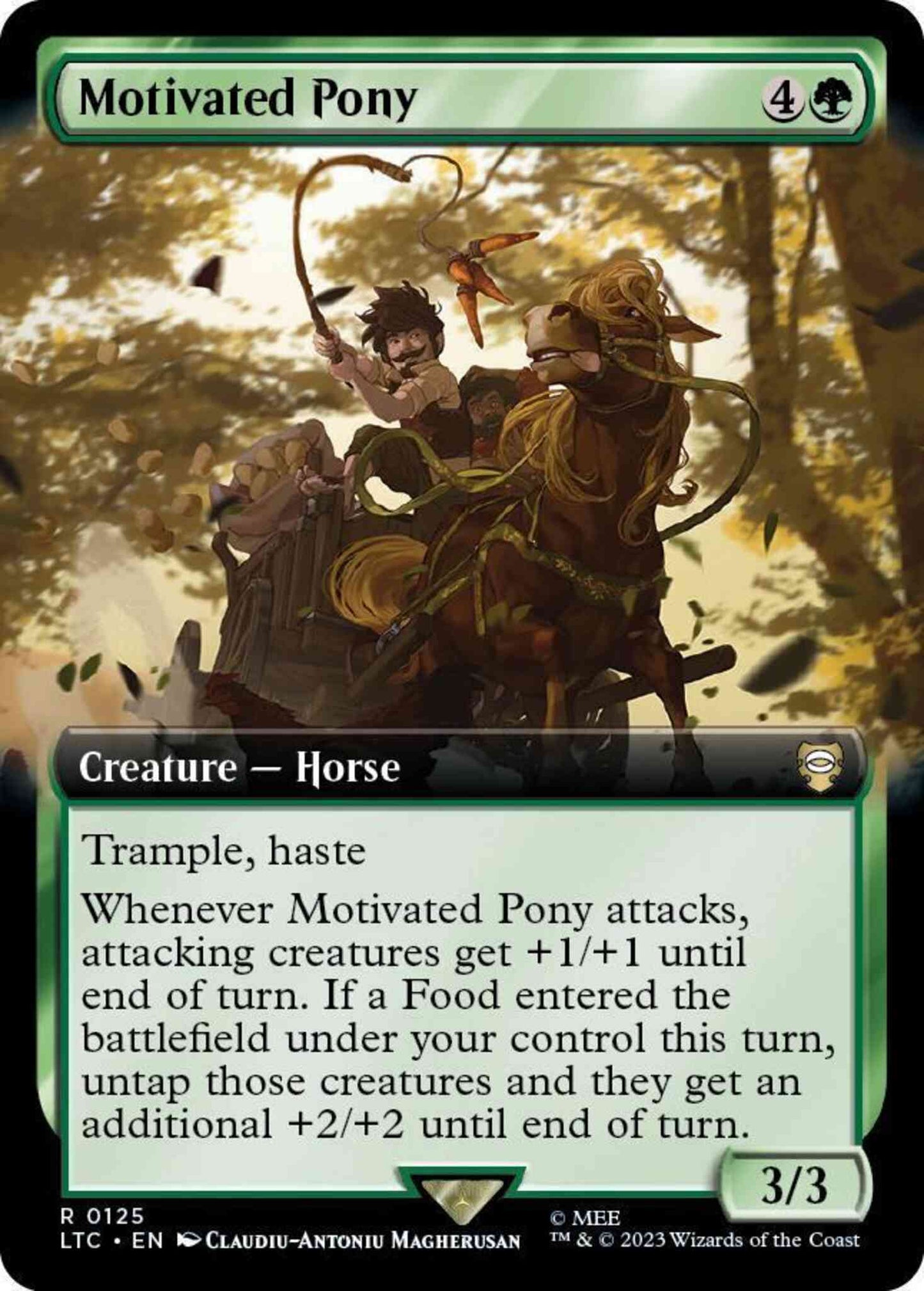 Motivated Pony [125] [Extended Art] [The Lord of the Rings: Tales of Middle-earth: Commander] [Non-Foil]