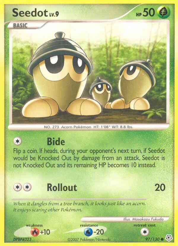 Seedot - 97/130 - Common [dp1-97] [Reverse Holo]