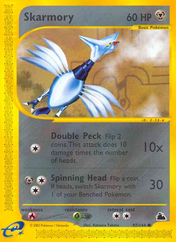 Skarmory - 97/144 - Common [ecard3-97] [Non-Holo]