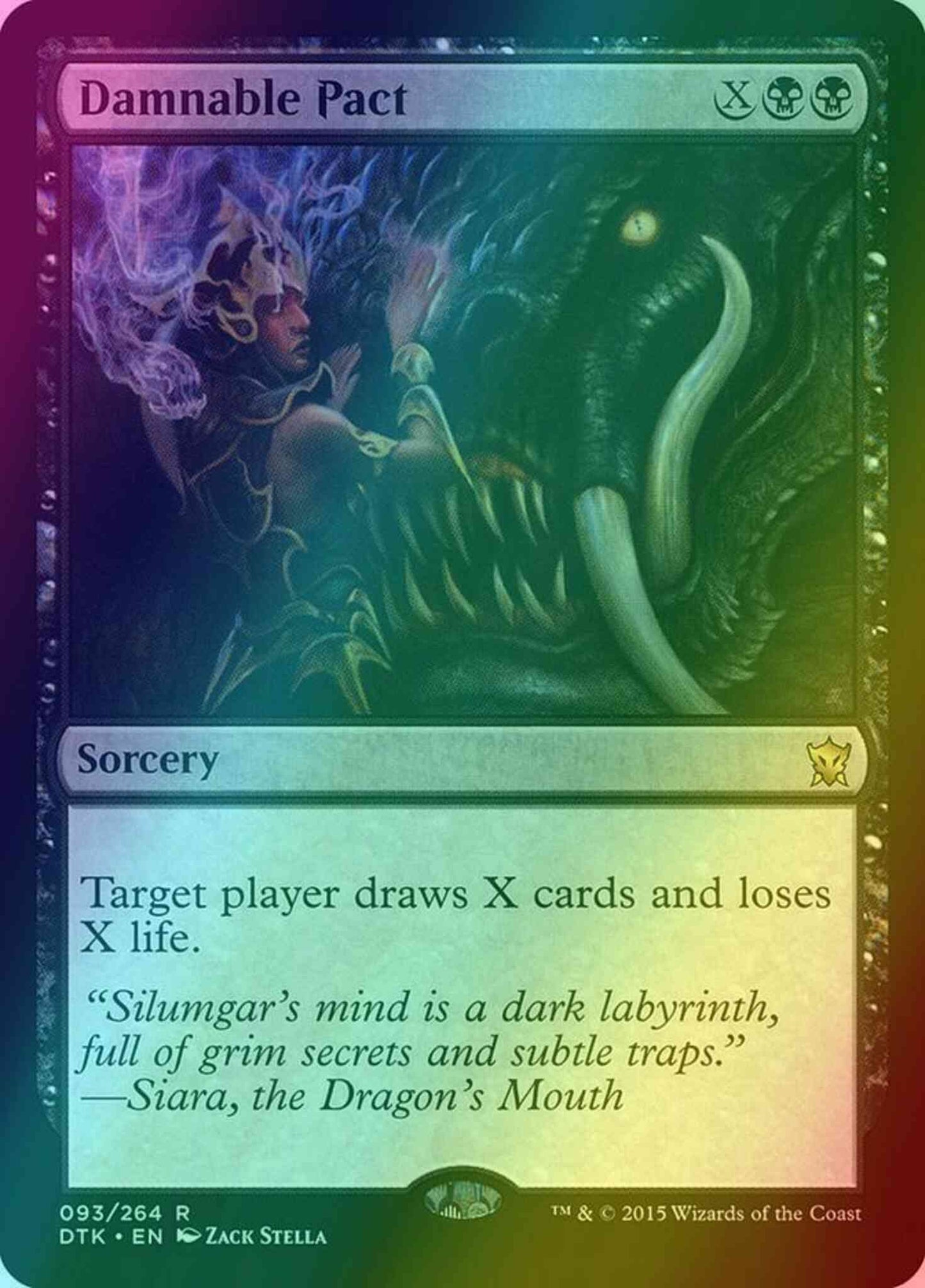 Damnable Pact [93] [Dragons Of Tarkir] [Foil]