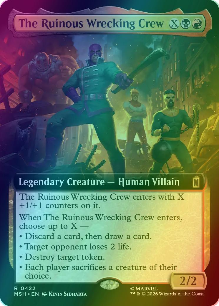 The Ruinous Wrecking Crew [422] [Extended Art] [Marvel Super Heroes] [Foil]
