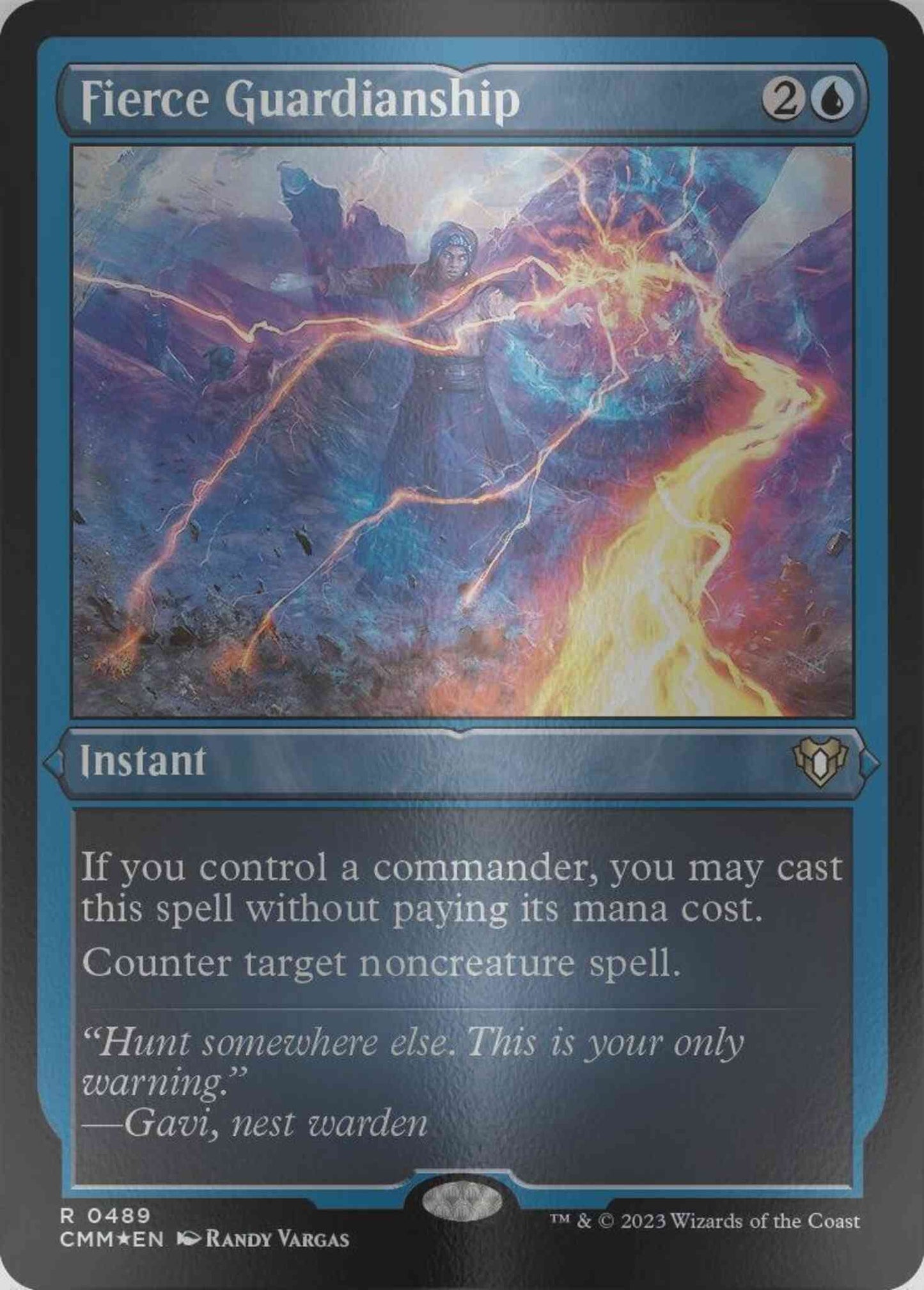 Fierce Guardianship [489] [Commander Masters] [Etched Foil]