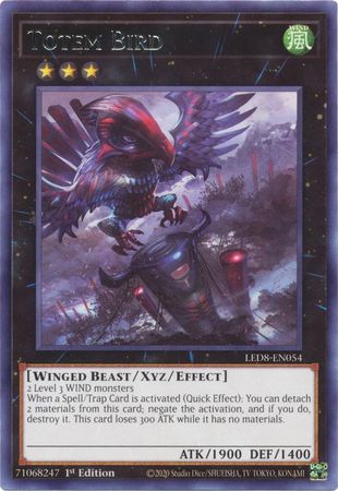 Totem Bird - LED8-EN054 - Rare - 1st Edition