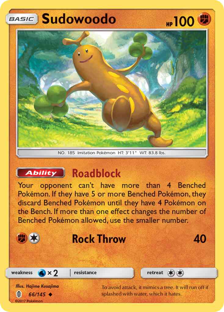 Sudowoodo - 66/145 - Uncommon [sm2-66] [Non-Holo]