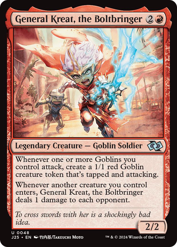 General Kreat, the Boltbringer [48] [Anime] [Foundations: Jumpstart] [Non-Foil]