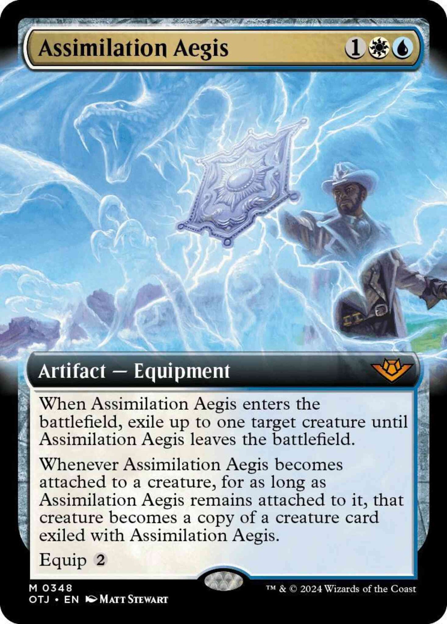 Assimilation Aegis [348] [Extended Art] [Outlaws of Thunder Junction] [Non-Foil]