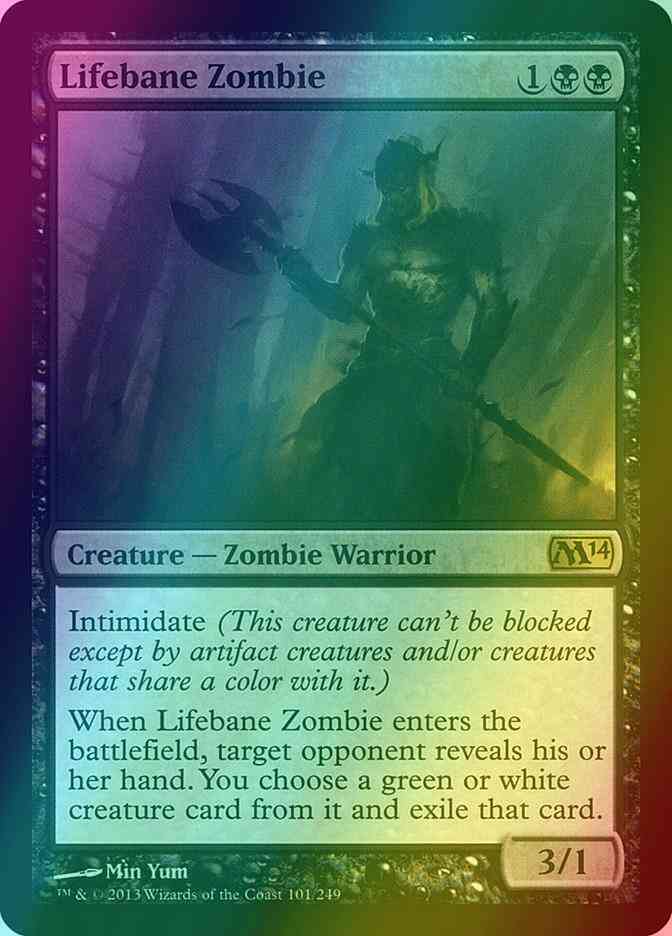 Lifebane Zombie [101] [Magic 2014] [Foil]