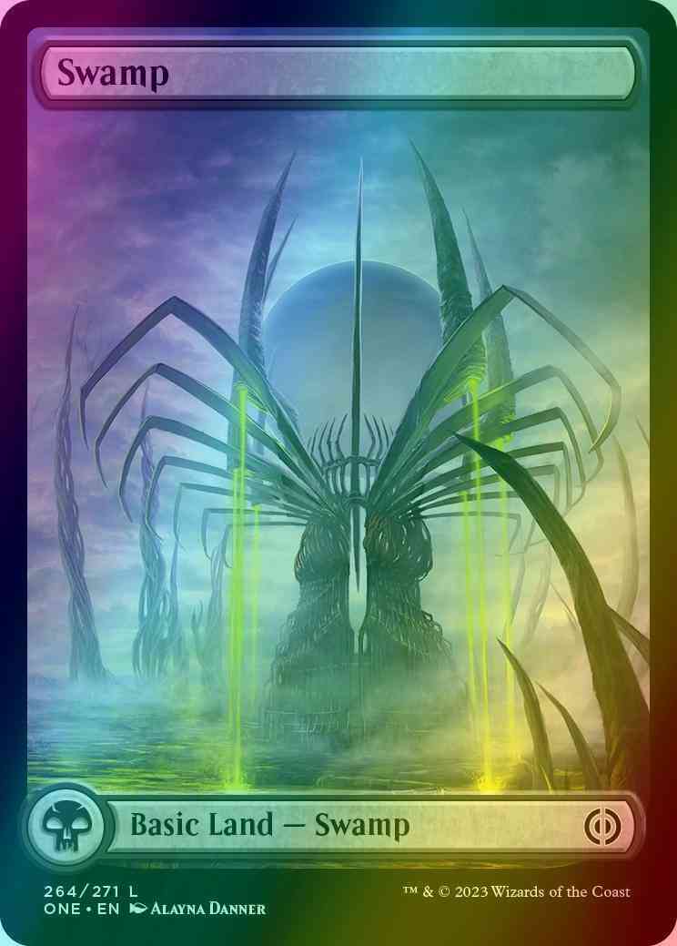 Swamp [264] [Full Art] [Panorama] [Phyrexia: All Will Be One] [Foil]