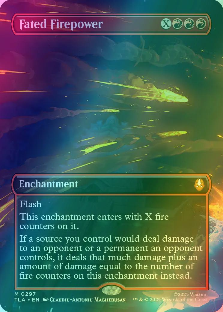 Fated Firepower [297] [Borderless] [Scene] [Avatar: The Last Airbender] [Foil]