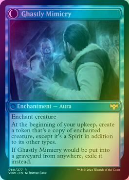 Mirrorhall Mimic // Ghastly Mimicry [68] [Innistrad: Crimson Vow] [Foil]
