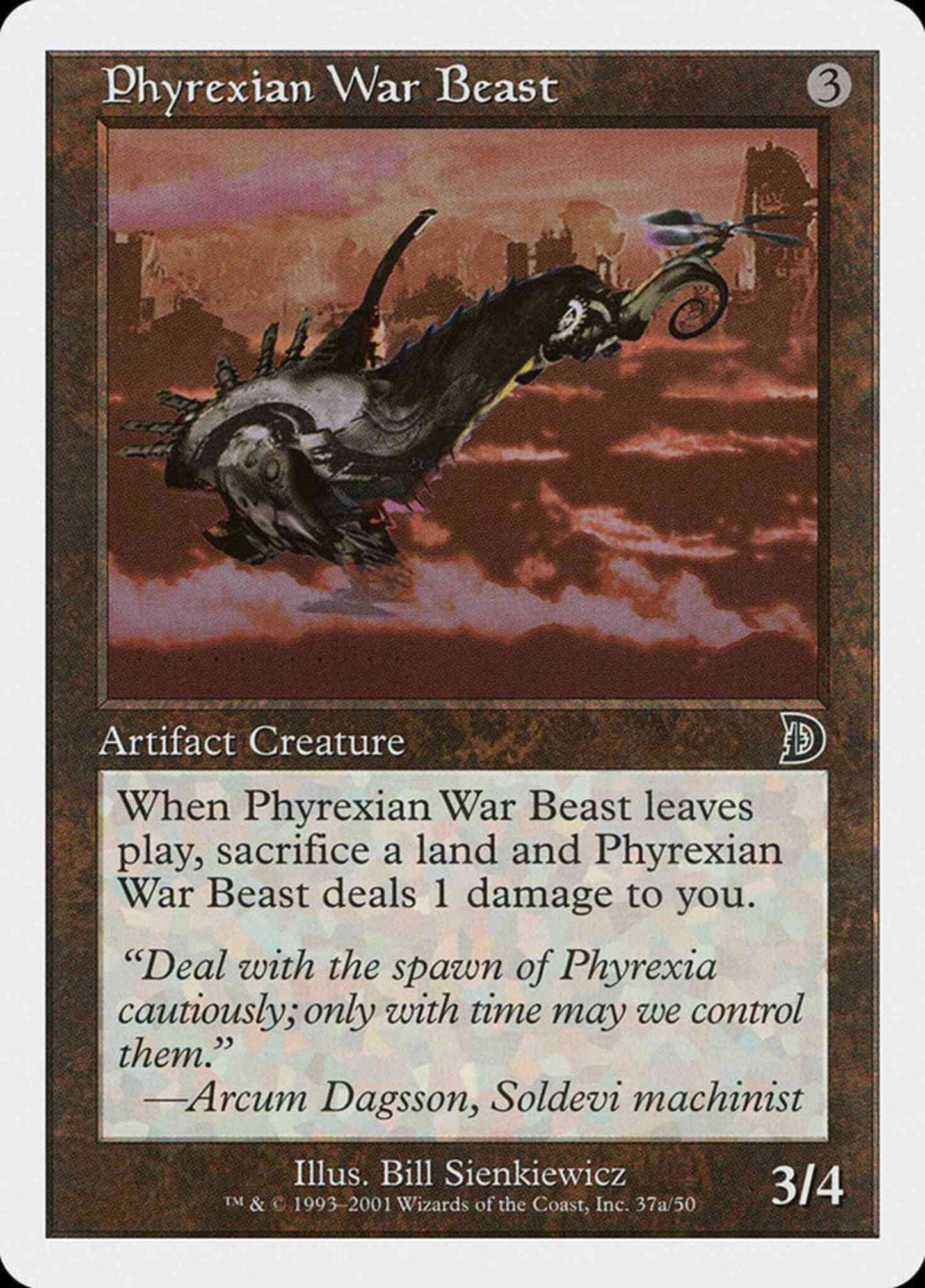 Phyrexian War Beast [37a] [Deckmasters] [Non-Foil]