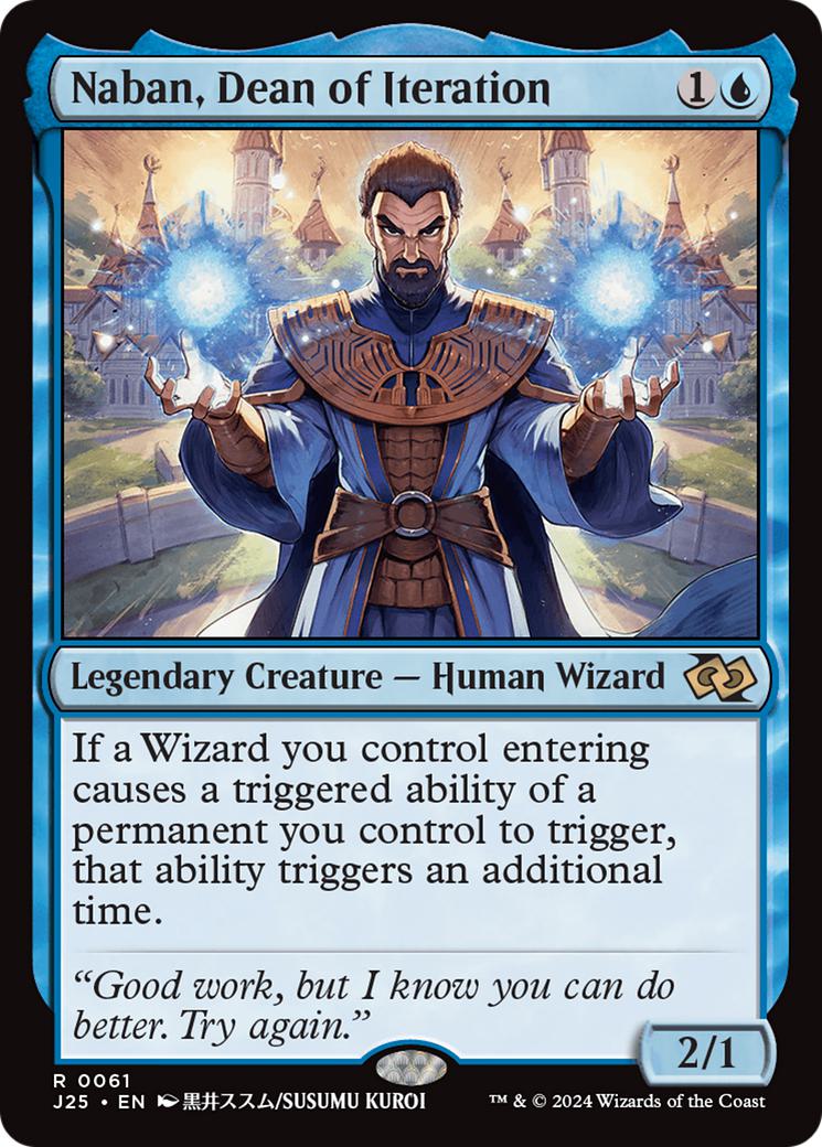 Naban, Dean of Iteration [61] [Anime] [Foundations: Jumpstart] [Non-Foil]