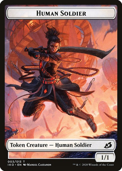 Cat Token (01) // Human Soldier Token (3) [Ikoria: Lair of Behemoths] [Foil]