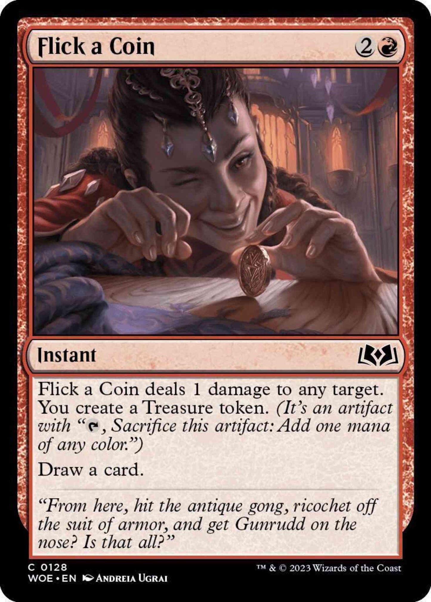 Flick a Coin [128] [Wilds of Eldraine] [Non-Foil]