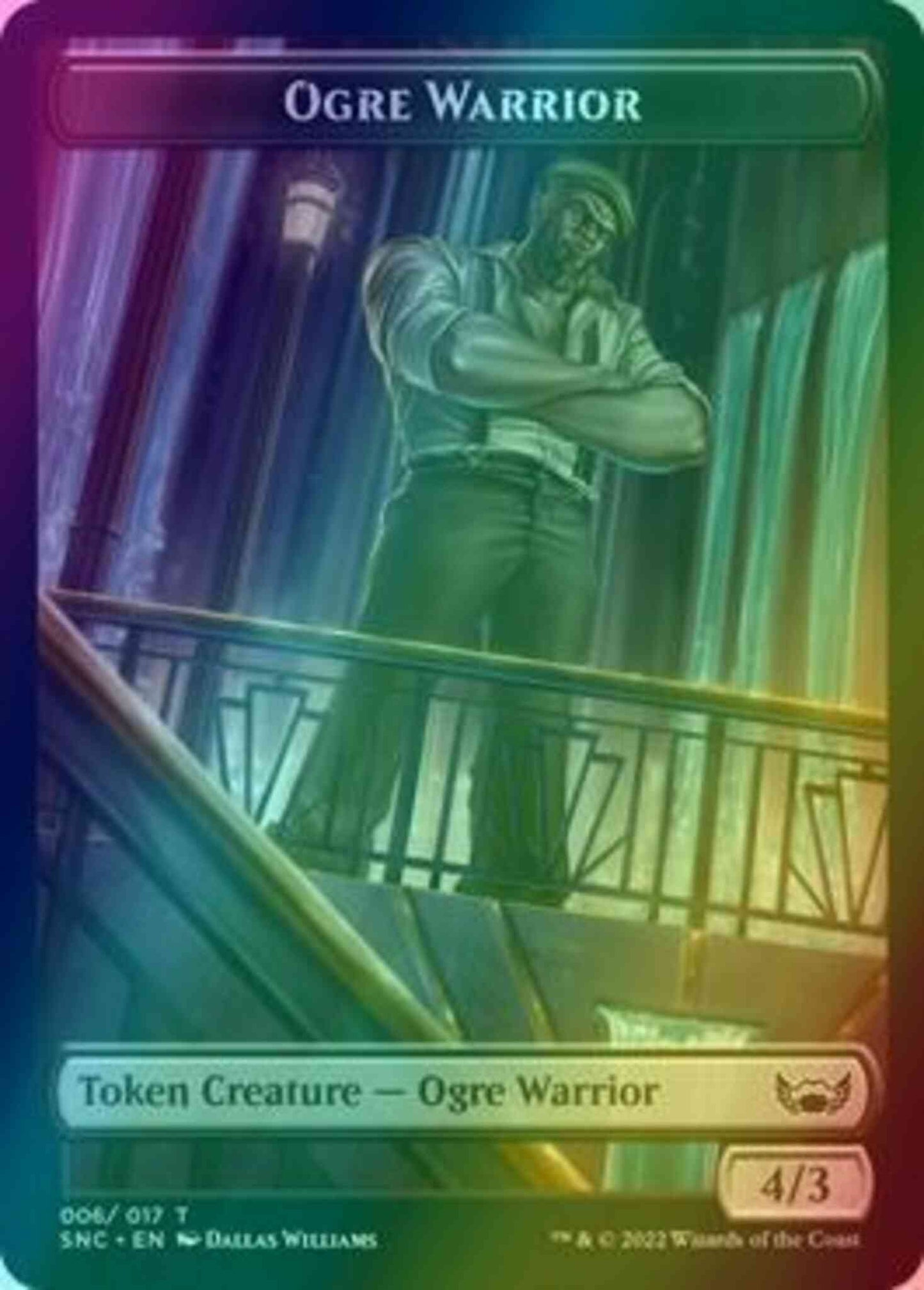 Ogre Warrior Token (06) // Wizard Token (05) [Streets of New Capenna: Tokens] [Foil]
