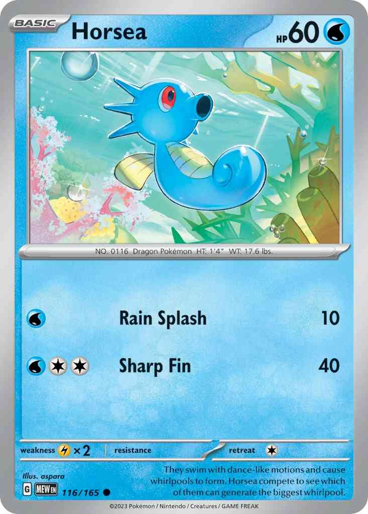 Horsea - 116/165 - Common [sv035-116] [Non-Holo]