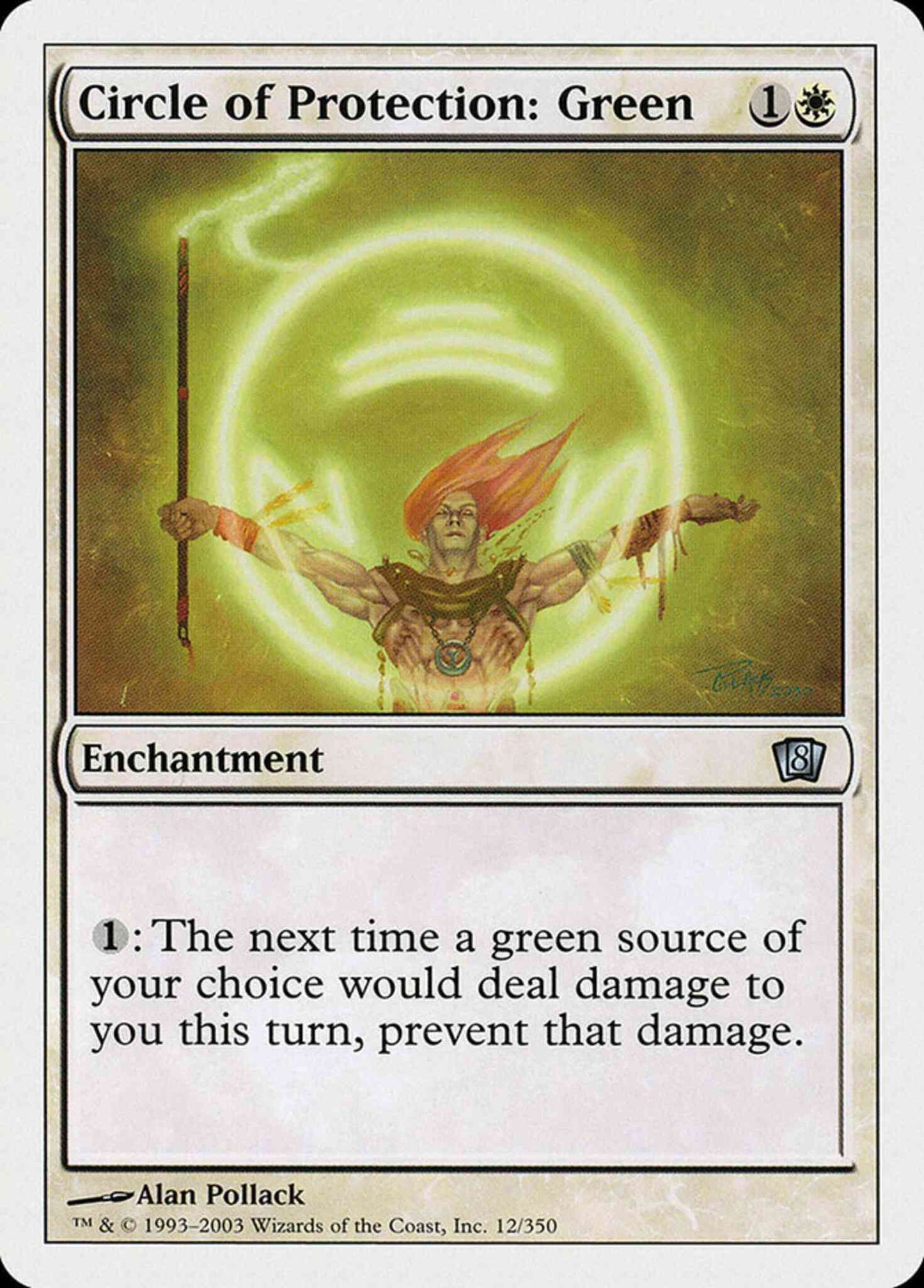 Circle of Protection: Green [12] [Eighth Edition] [Non-Foil]