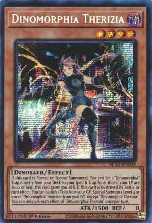 Dinomorphia Therizia - MP23-EN009 - Prismatic Secret Rare - 1st Edition