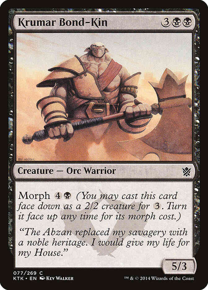 Krumar Bond-Kin [77] [Khans Of Tarkir] [Non-Foil]