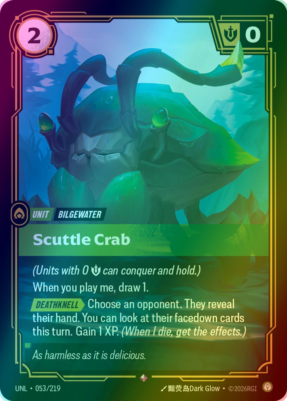 Scuttle Crab - 053/219 [Unleashed] [Foil]